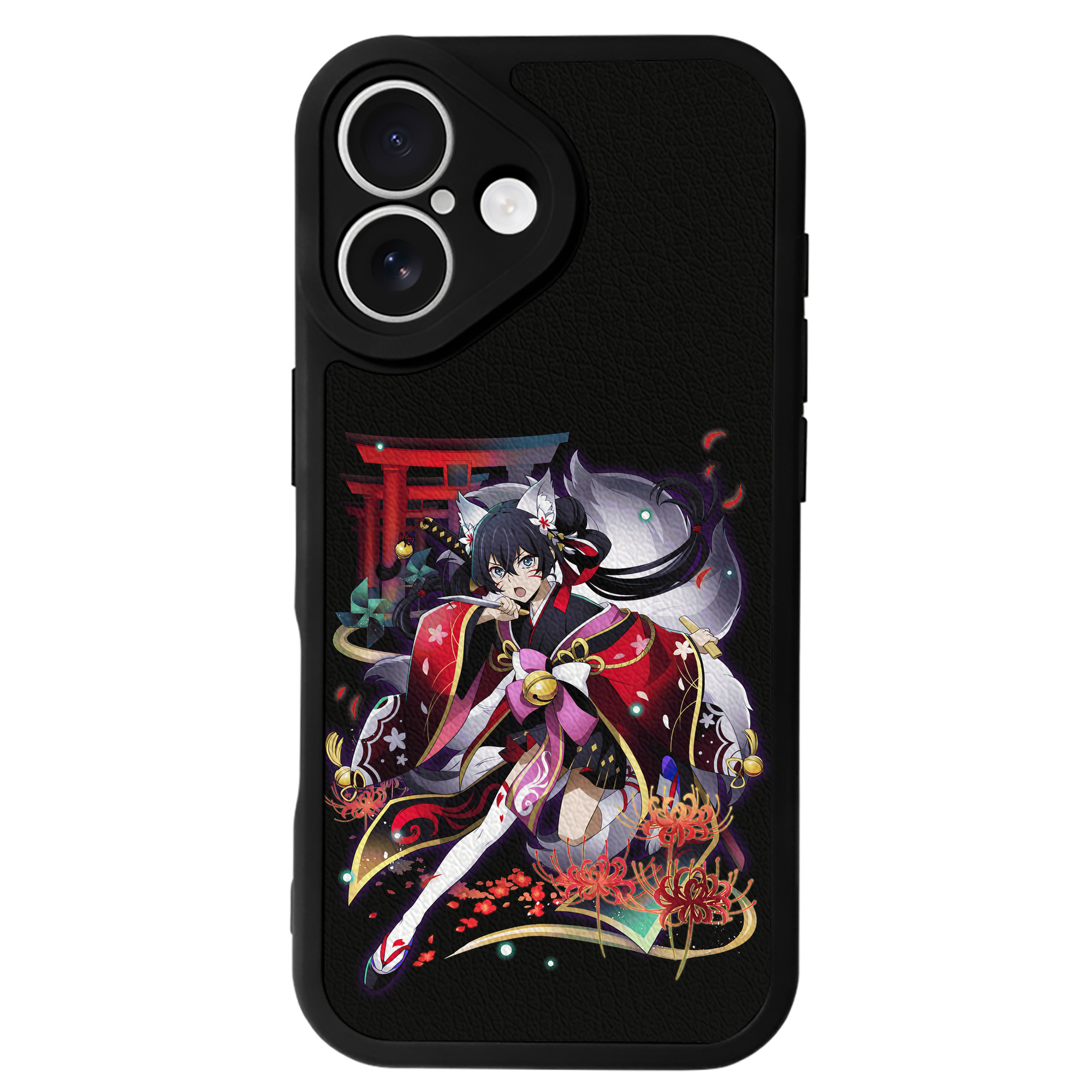 （画像用） 文豪ストレイドッグス Bungo Stray Dogs 【iPhone 16シリーズ対応】シリコンスマホケース（レザー調） 材質：シリコン